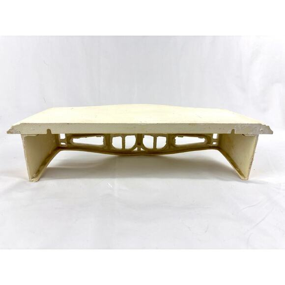 Vintage 15" Homco Wall Shelf - Off-White Bamboo Style Plastic 1986 #3067 - Picture 3 of 11